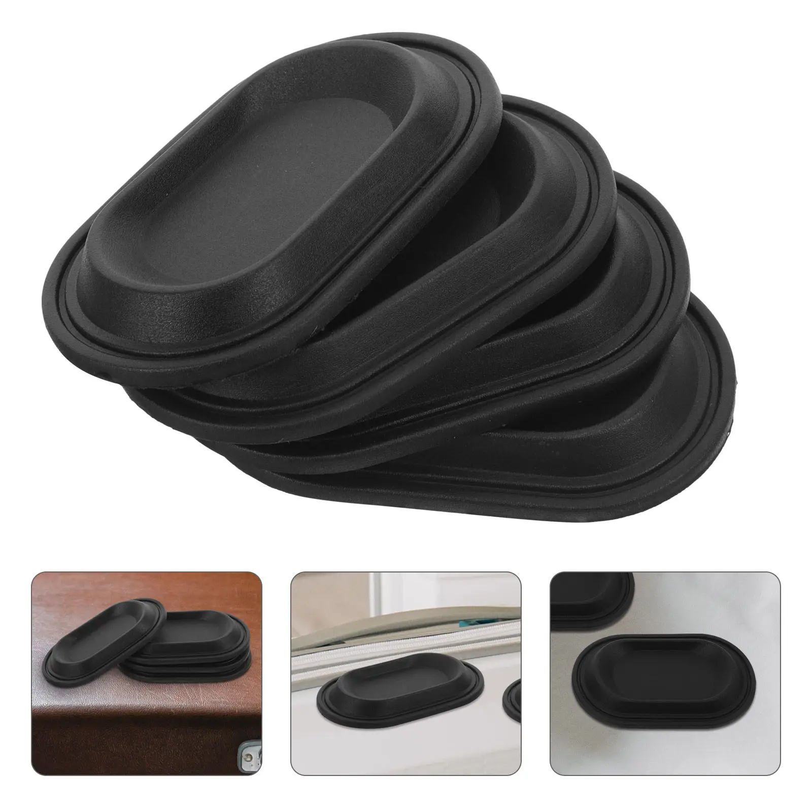 

4Pcs Suitcase Foot Replacement Plastic Luggage Bottom Feet Pads Stable Luggage Repair Replacement Parts Suitcase Foot