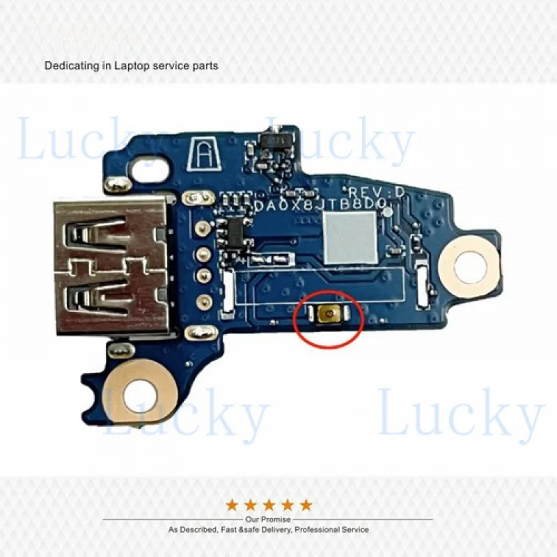 f   New DA0X8JTB8D0 For HP 440 G6 445 G6 66 14 G2 USB Board Power Switch Module
