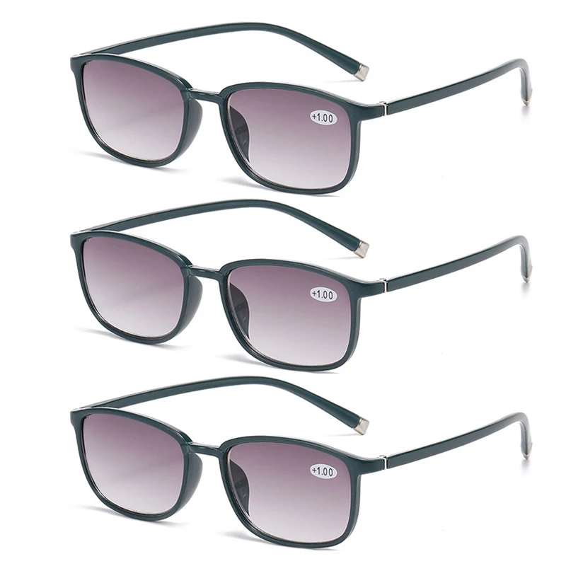 

Women Popular Reading Glasses Unisex Retro Fashion Ultralight Presbyopia Glasses Men Square Gradient Color Far Sight Eyeglasses