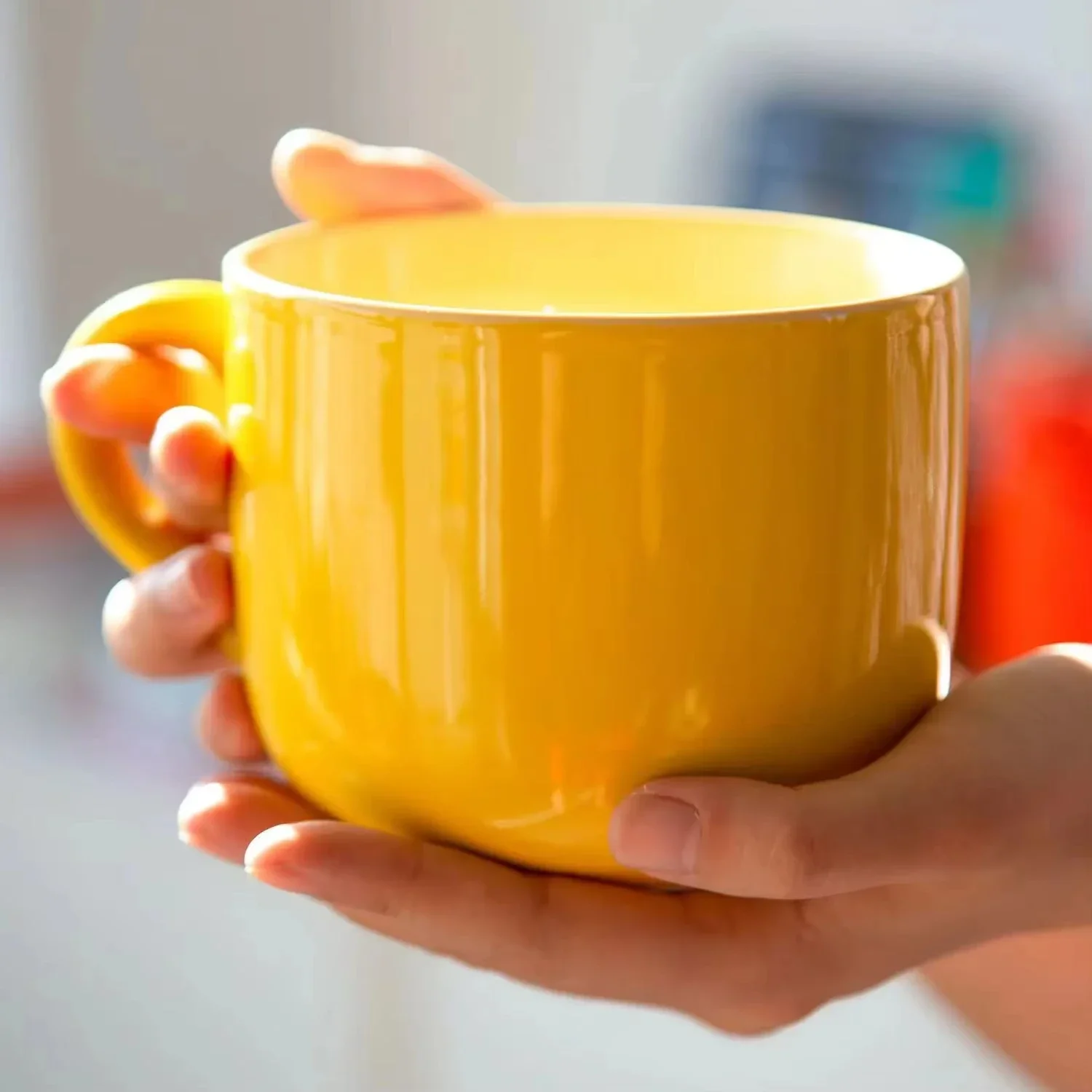 

700ml Coffee Mug Ceramic Breakfast Oatmeal Milk Tea Cup Large Capacity Instant Noodles Bowl Novelty Gifts Best for Your Friends