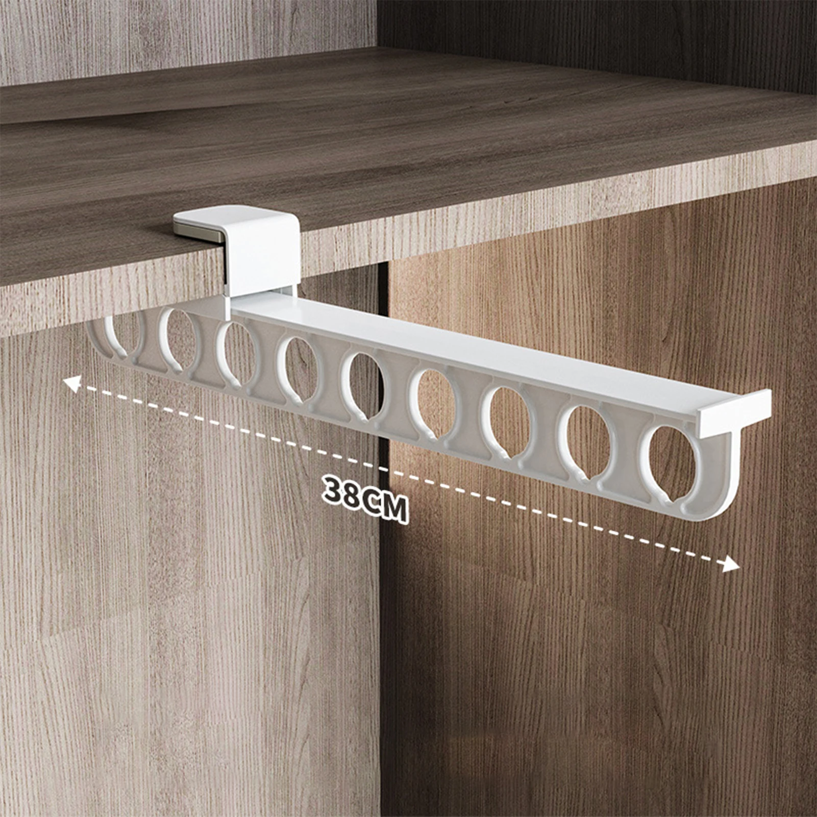 Pull-Out Type Retractable Clothes Rack Heavy Duty Closet Valet Rod for Closet Storage Wardrobe Clothes