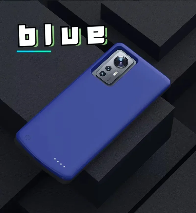 Novo 10000mah para xiaomi 12 12pro 12x 12t 12tpro clipe traseiro bateria banco de carregamento portátil caso do telefone móvel fonte alimentação móvel