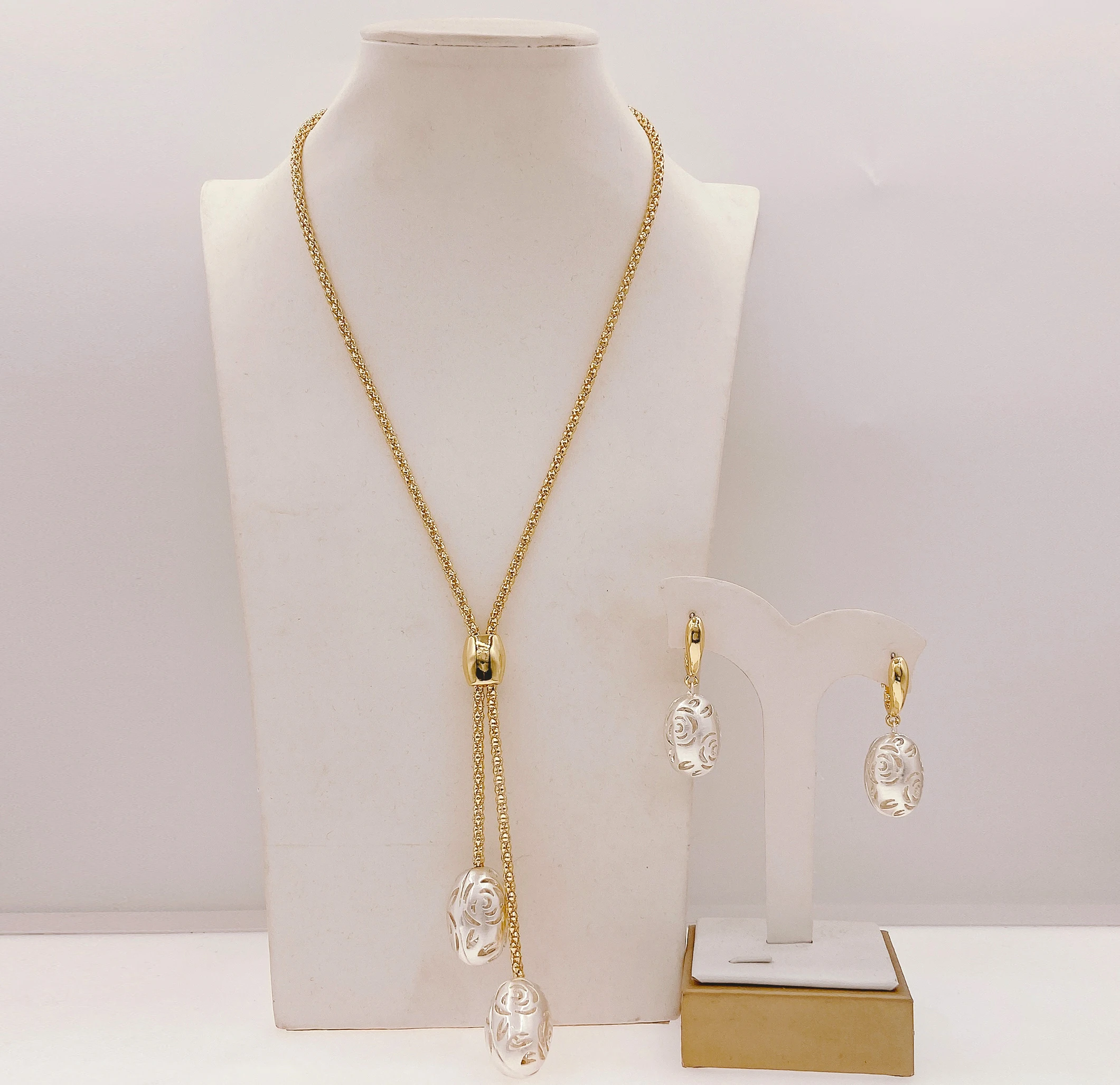 

Yulaili Dainty Long Chain Jewelry Sets for Women Sweater Necklace Simple Design Party Banquet Accessories HV220052