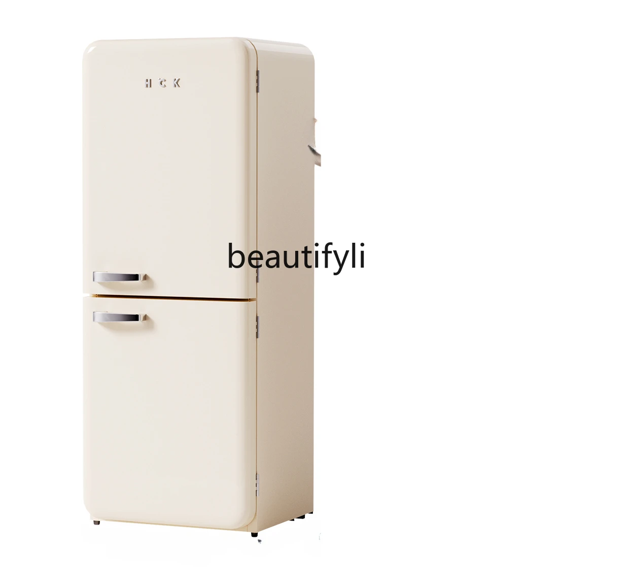 

Ice washing and drying set 401LMax double door retro refrigerator + washing and drying wall-mounted washing machine