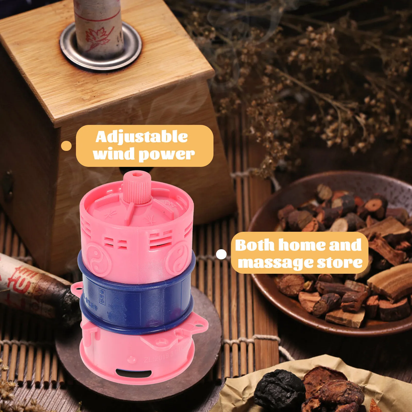Portable Metal Moxibustion Pot Double Layer Heat Resistant Moxa Burner Box Small Moxibustion Rack for Massage Body Care Tool