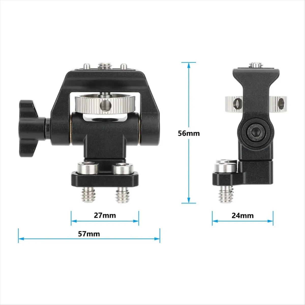 Quick Release Monitor Holder for Cold Shoe Adapter 1/4 Inch for Mounting Camera Monitor Flash Microphone LED Fill Light