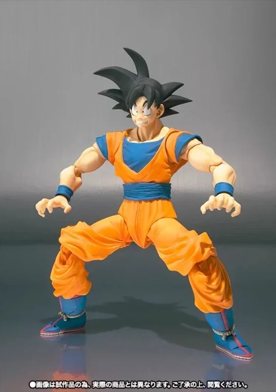 100% Original Bandai Sh Figuarts Shf Son Goku 1.0 Action Figures Anime Model Toys Figura Pvc Gifts Black Hair view 4