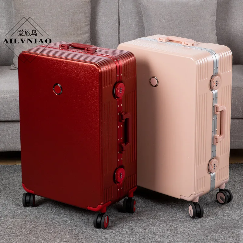 Trolley Suitcase Travel Suitcase Large Capacity Allowed To Board Aircraft Trolley Suitcase Password Locked Suitcases Luggage Set