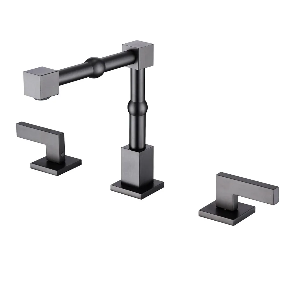 

European style, retro, rotating, hot and cold, faucet three holes, split, bathroom, basin, basin