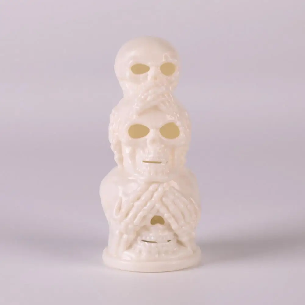 Indoor Spooky Ambient Halloween Night Light Halloween Led Skull Night Light Resin Decorative Candle Lamp Haunted for Spooky