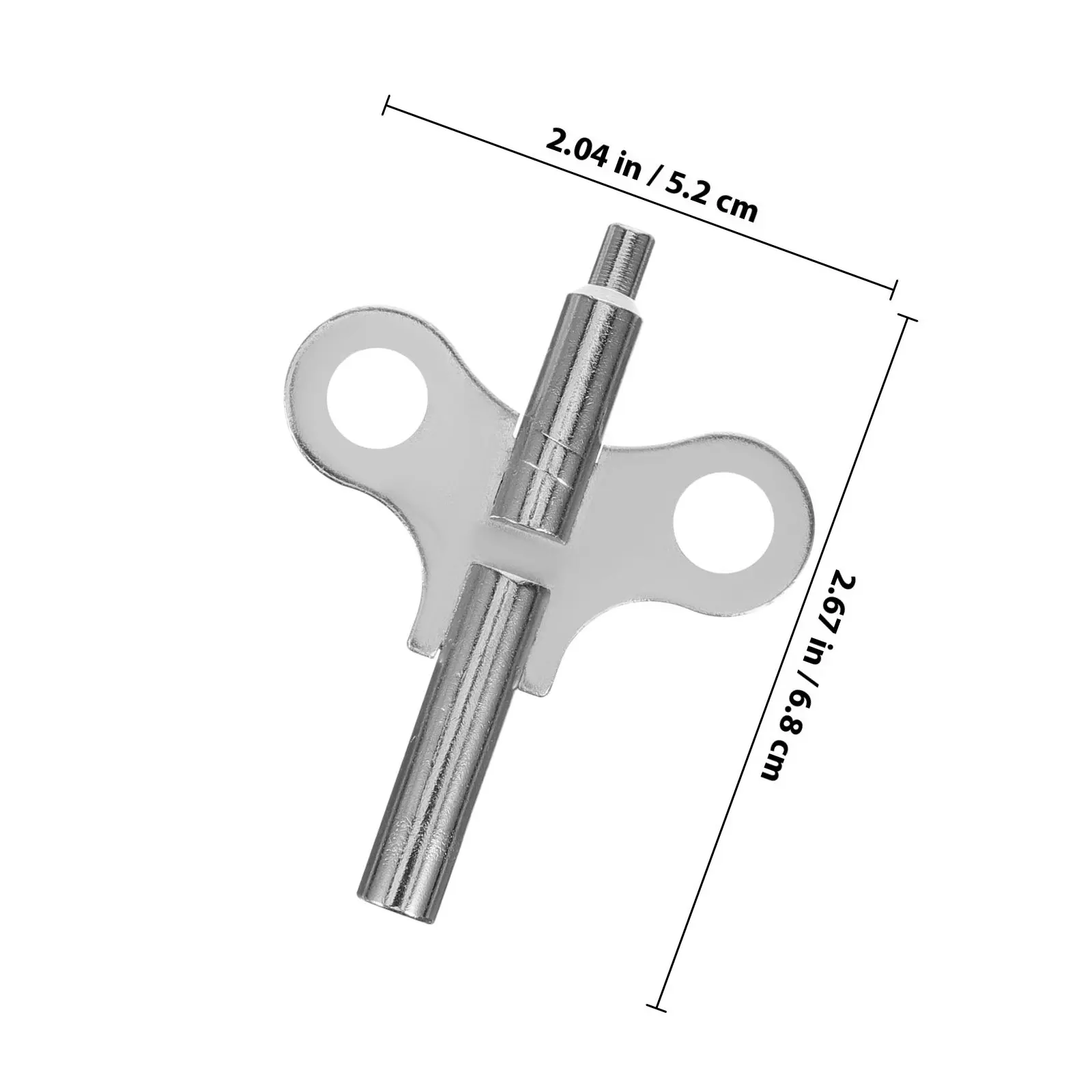 2 Pcs Tool Clock Parts Kit Adjustable Tools Wrench Keys for Winding Clockwork Replacements Accessories Winder