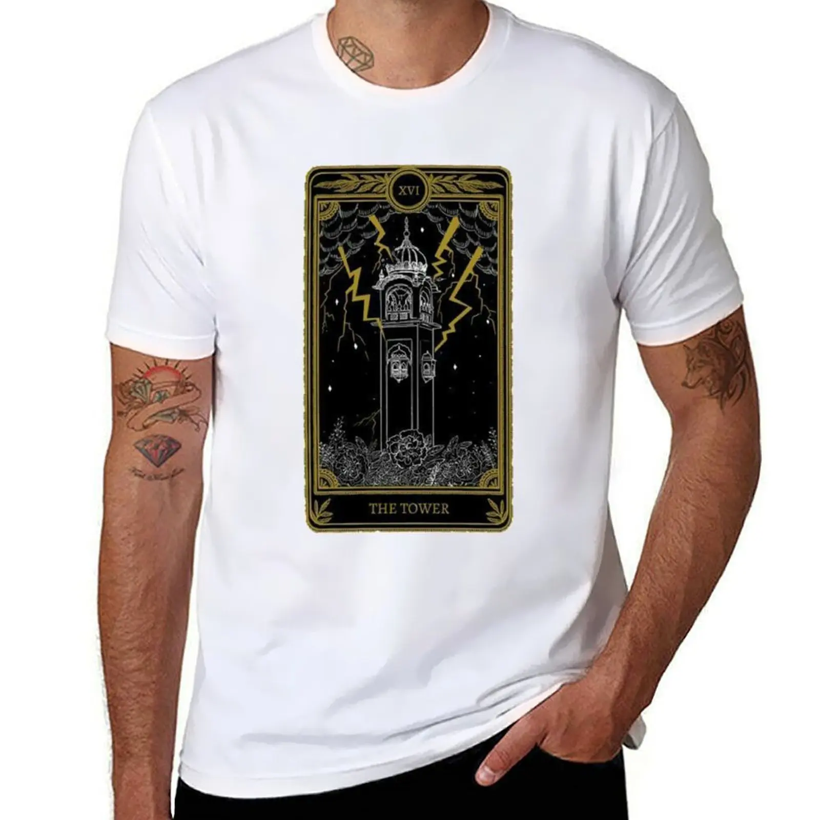 

THE TOWER T-Shirt man t shirt graphic t shirt man plain T-Shirt
