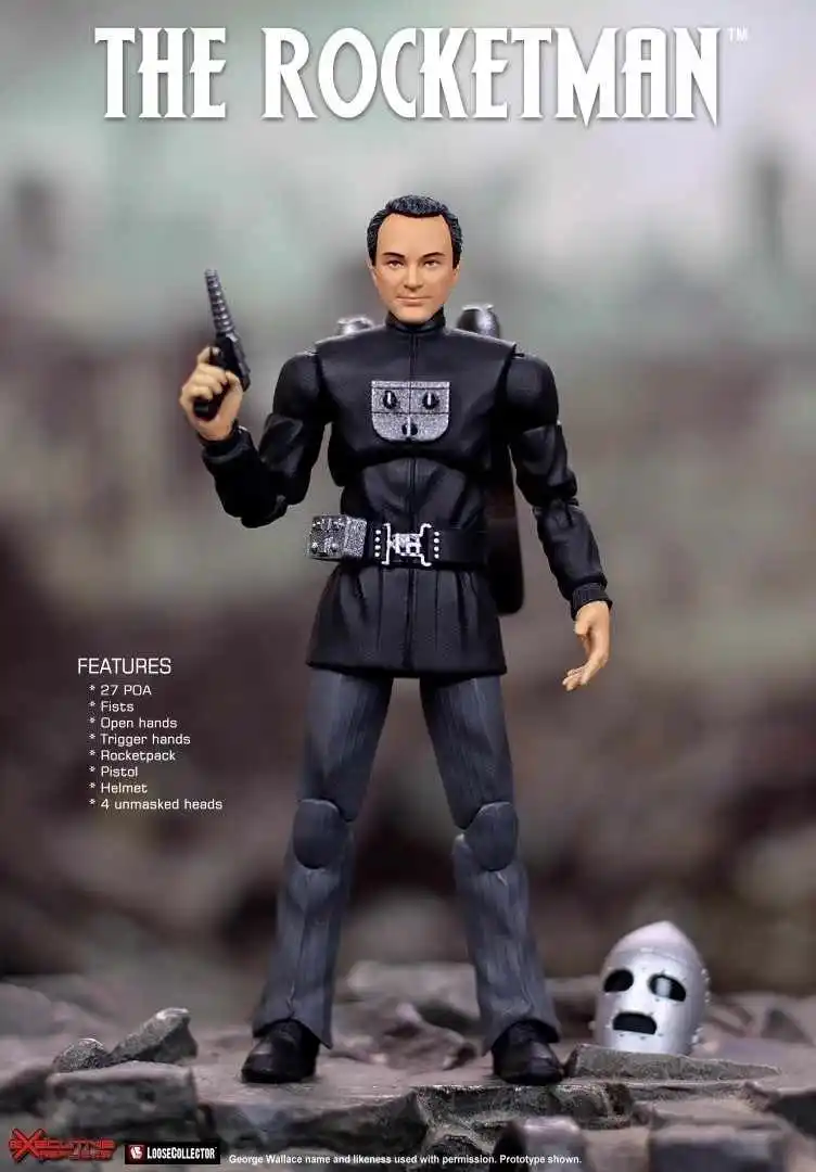 1/12th مقياس عمل الشكل Rocketman Star-Spangled راية التنفيذية المقلدة Grendel لعبة مجسمة لهواة الجمع والهدايا #5