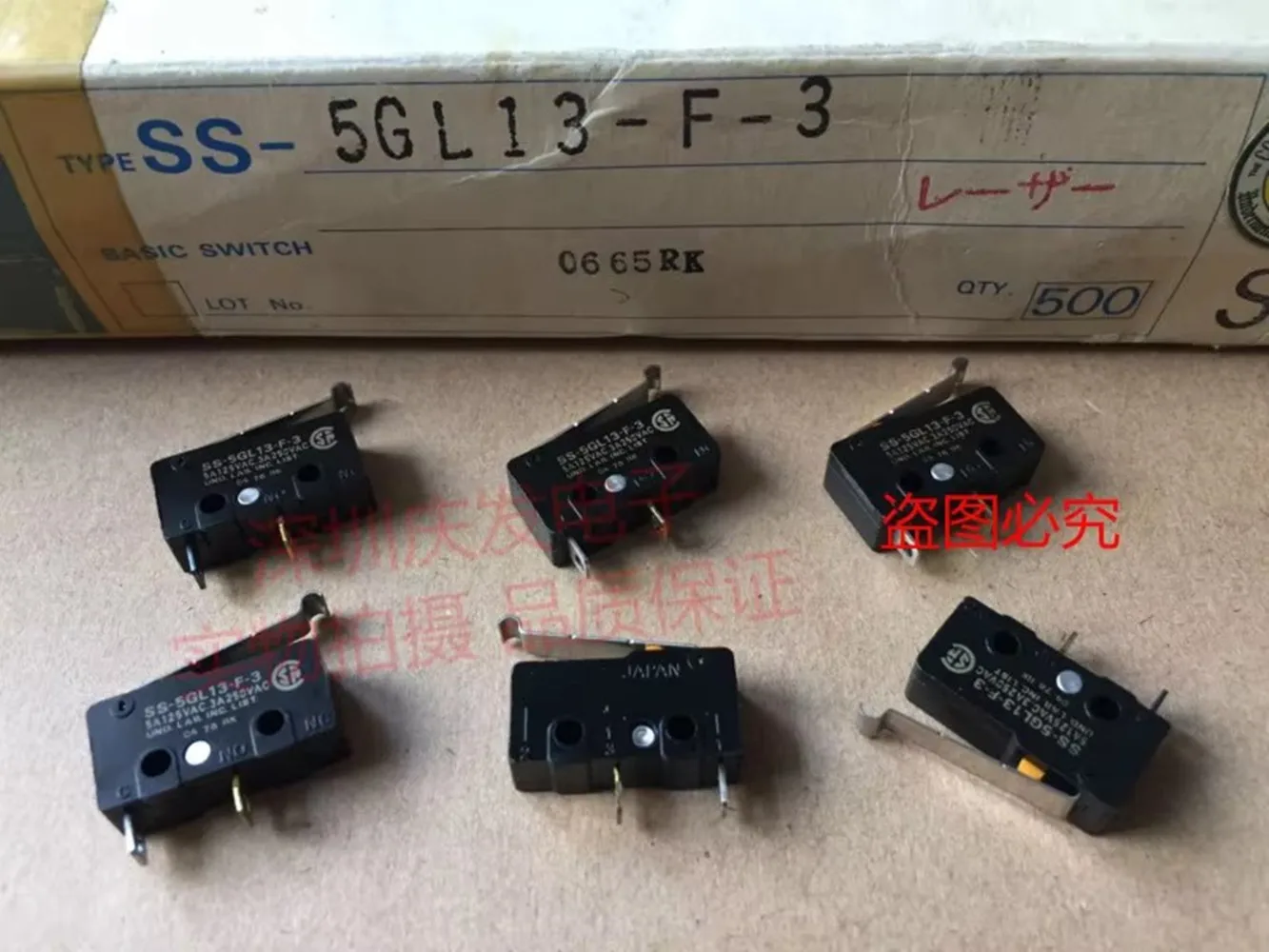 Original new 100% micro switch mini-stroke limiting switch 2pin SS-5GL13-F-3 with bending handle