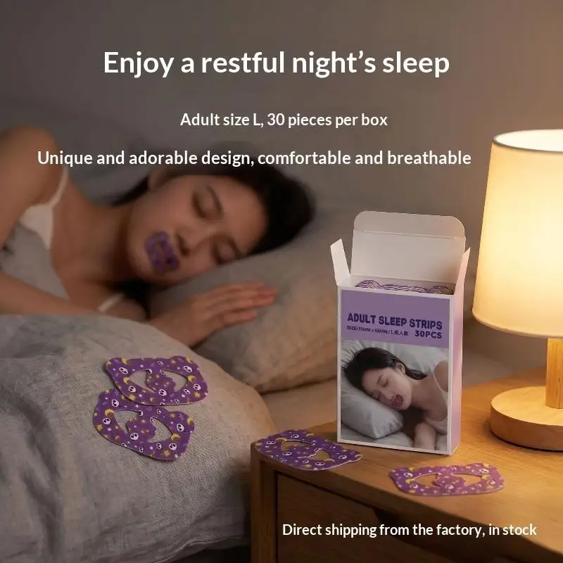 Anti Snoring Mouth Breathing Tape 30Pcs Sleep Strips Breath Corrector for Adults Kids Night Rest