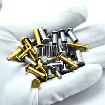 10 세트 DIY 식기 용 나이프 핸들 클램핑 나사 주방 나이프 핸들 리벳 수동 핸들 고정 잠금 리벳 액세서리