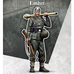 1/35 LANDSER, Resin Model Soldier GK, Military theme of WW2, Unassembled and unpainted kit