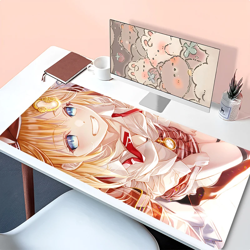

Mousepad Laptop Mouse Pad Office Accessories PC Keyboard Pad Rubber Cup Mat Soft Mouse Mat Hololive Watson Amelia Large Desk Mat