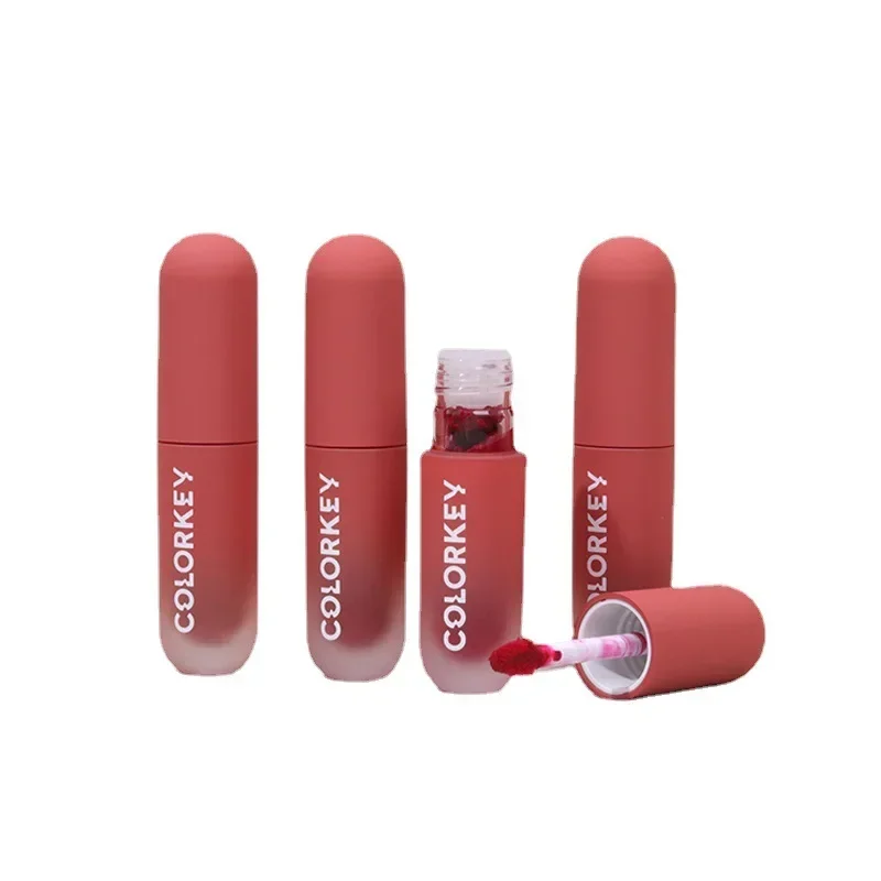 Colorkey pequeno ovo de páscoa veludo bálsamo labial batom líquido bonito fosco lipgloss longa duração maquiagem original rara beleza cosméticos