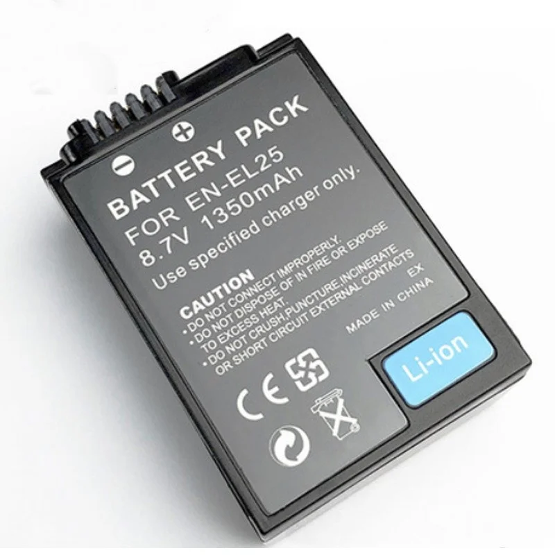 8.7V 1350mAh EN-EL25 ENEL25 EL25 Camera Battery For Nikon Z50 Z30 ZFC USB Battery Charger EN-EL25 EL25 Battery