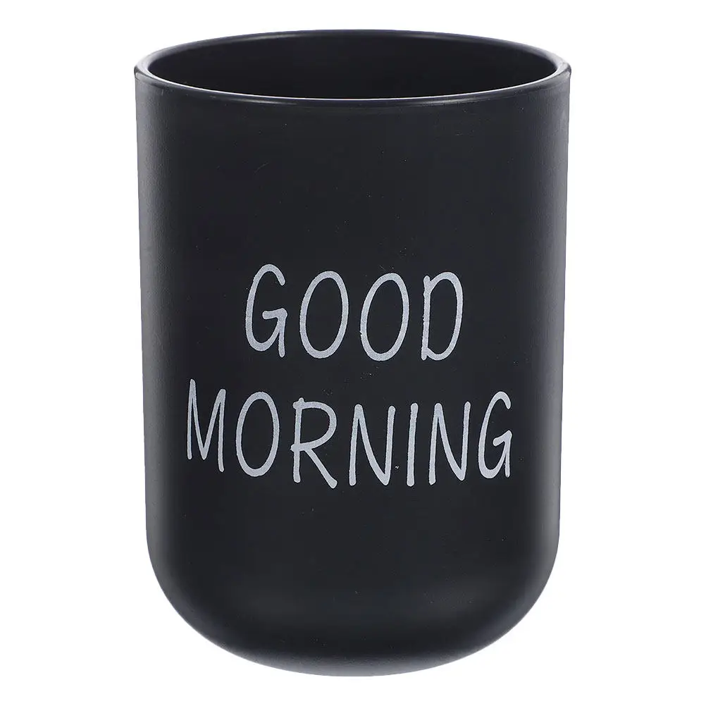 Sleek Frosted Texture Plastic Toothbrush Cup Bathroom Rinsing Tumbler Multifunctional Makeup Brush Holder Home Hotel Travel Oral