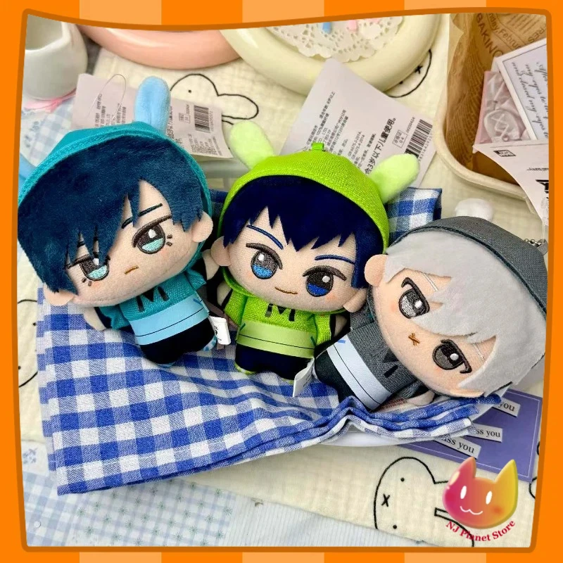 

Плюшевая игрушка 10 см Blue Lock: кроличьи ушки, плюшевый зайчик, Сейширо Наги, Исаги Йоичи, Чигири, аниме, пушистая игрушка-брелок для рюкзака