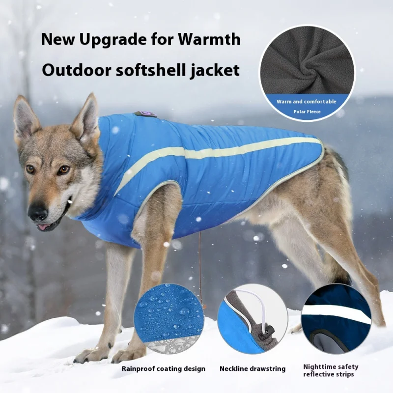 

Bestseller Winter Dog Coat - Thermal Insulated Ski Jacket with Reflective Trim, Thickened Warm Apparel for Small Medium Dogs