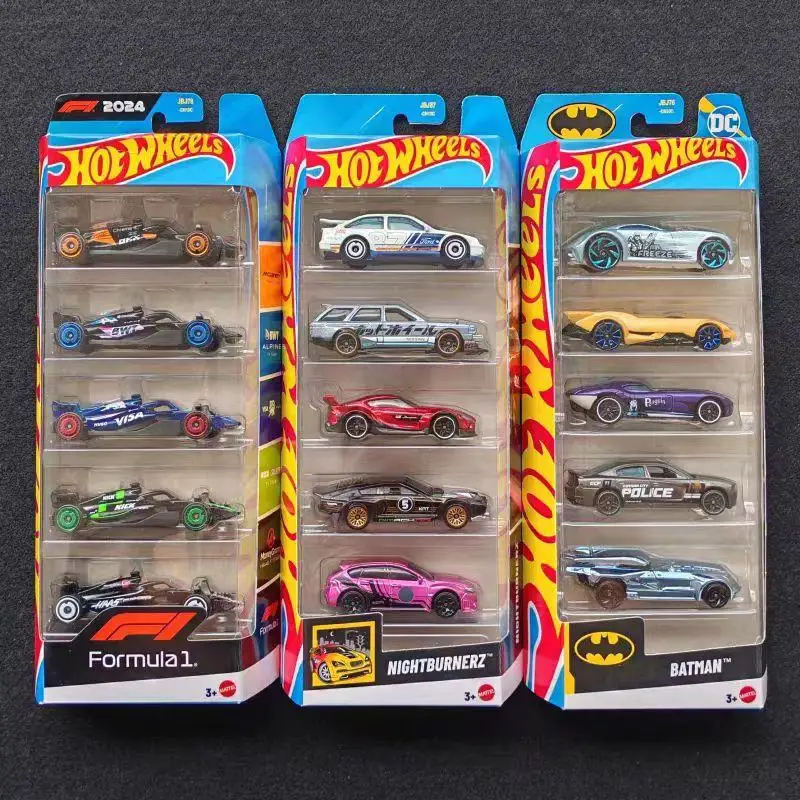Hot Wheels Combo de tráfico caliente, juego de cinco coches, modelo de juguete de simulación pequeño, coches coleccionables, juego de pista auténtico para jugar