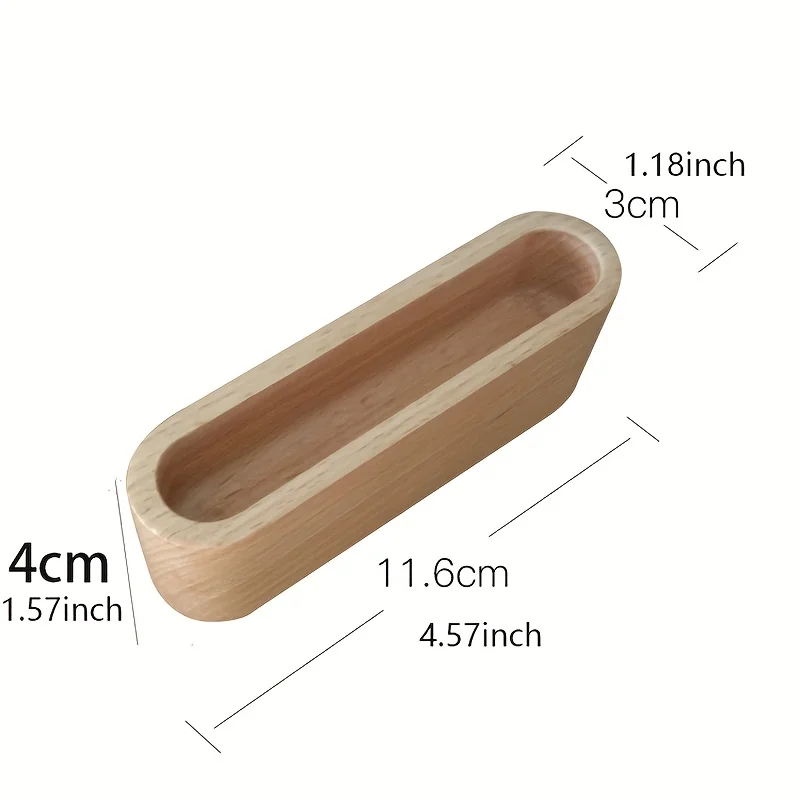 حامل بطاقات عمل فاخر من خشب الزان - منظم مكتب تنفيذي، حامل عرض بطاقات خشبي ذو سعة كبيرة، صينية سطح مكتب بسيطة #3