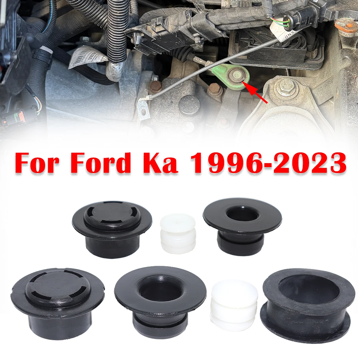 Cable de control de la palanca de cambios manual, buje de conexión de la varilla final del selector de cambios, repuesto para Ford Ka 1996-2023
