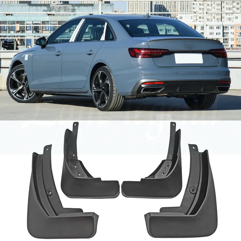 Set Molded Car Mud Flaps For Audi A4 2020 2021 2022 Sedan Car styling Splash Guards Mud Flap Mudguards Fender Styling 4 PCS