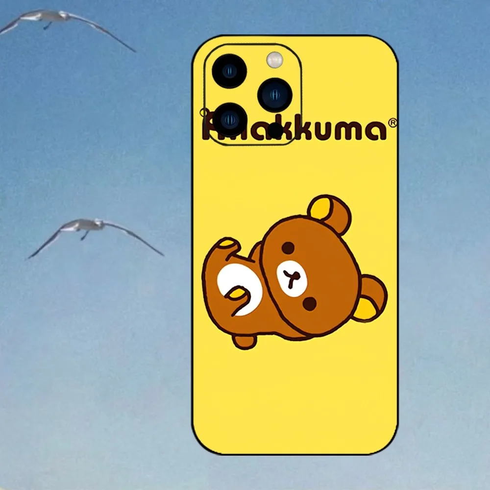 R-Rilakkuma Cute Phone Case For iPhone 15 14 13 12 Mini 11 Pro Max X XR XS 8 SE Plus Cover