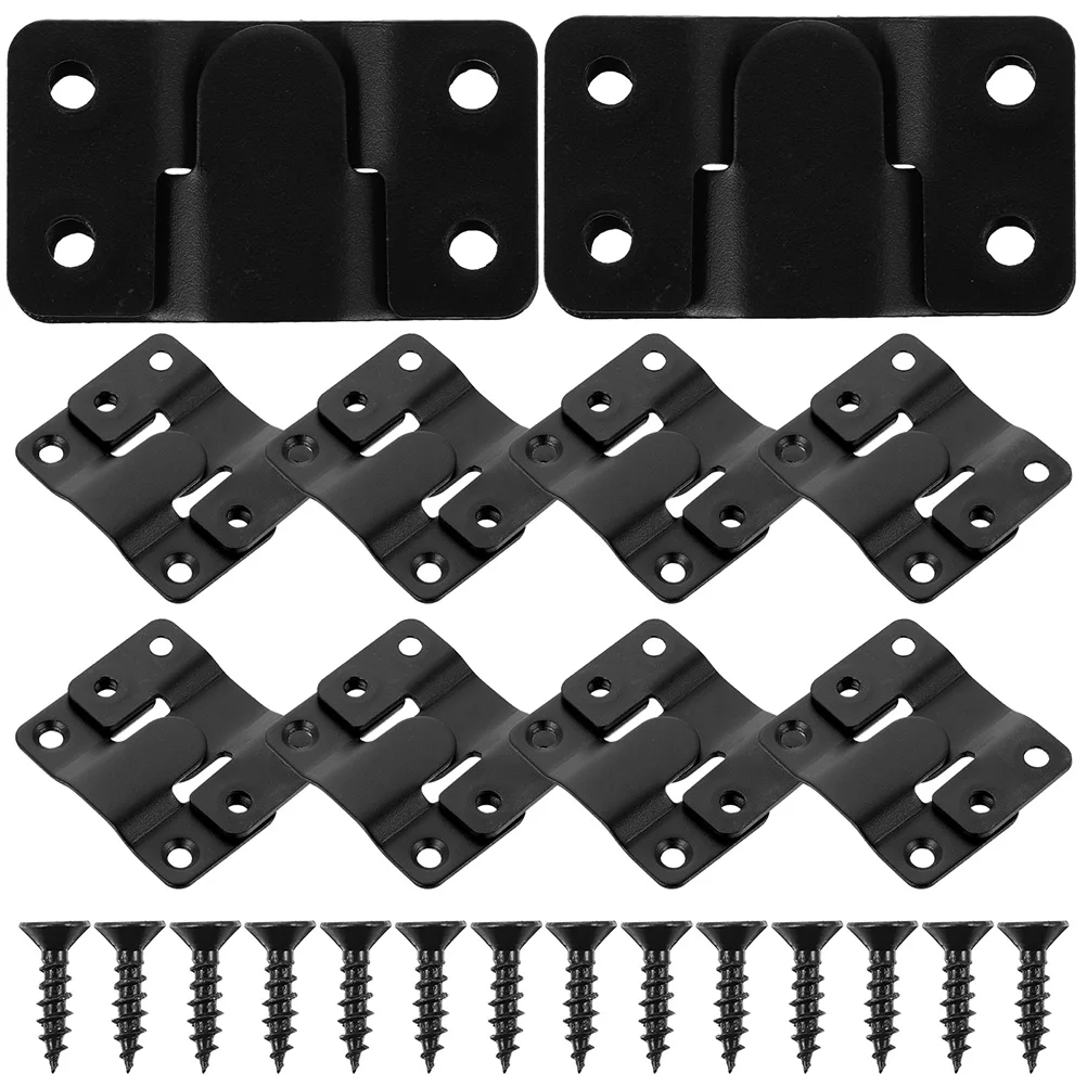 

Stainless Steel Hanging Brackets Heavy Duty Flush Mount Brackets For Picture Frames Mirrors Wall Mounting Kits Keyhole