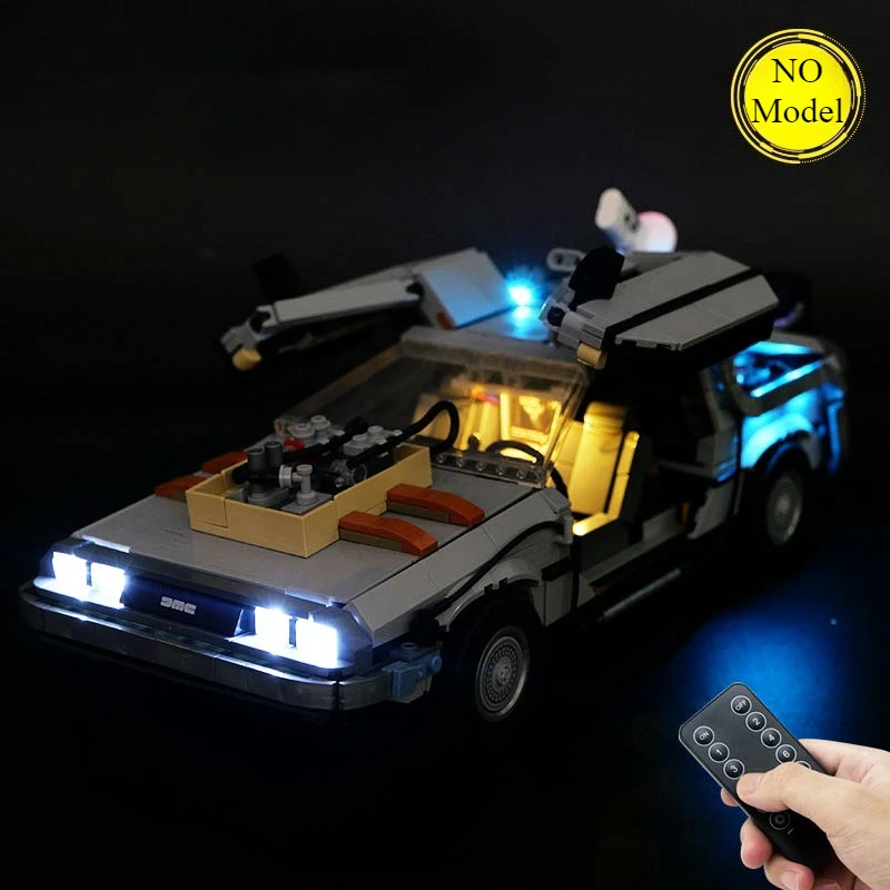 LED Lighting Set Suitable for LEGO Back to the Future Time Machine 10300 Building Blocks DIY Lamp Toys(Not Include Model Bricks)