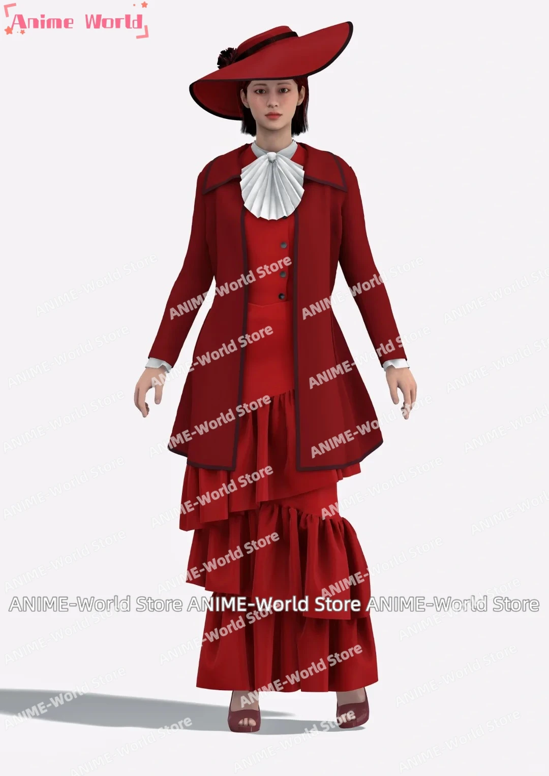 أزياء تنكرية للنساء ، فستان تأثيري ، بالغ ، ملابس كوس ، بتلر أسود ، أنجلينا أحمر ، لانا أحمر ، أي حجم ، هالوين ، حجم مخصص #6