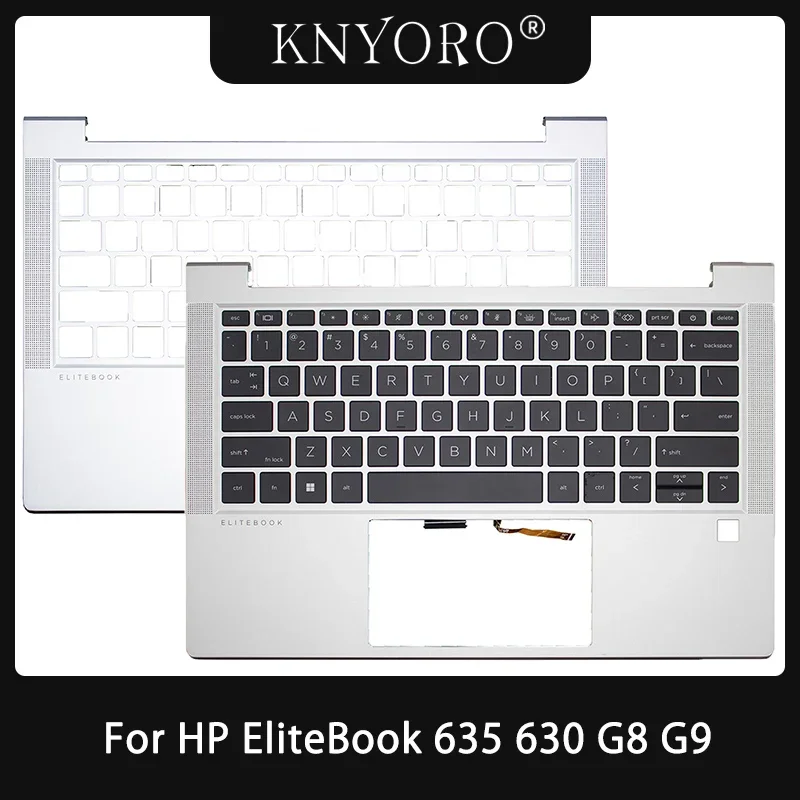 Baru asli untuk HP EliteBook 635 630 G8 G9 laptop casing atas Palmrest sampul atas Keyboard pengganti N10777-001 lampu latar