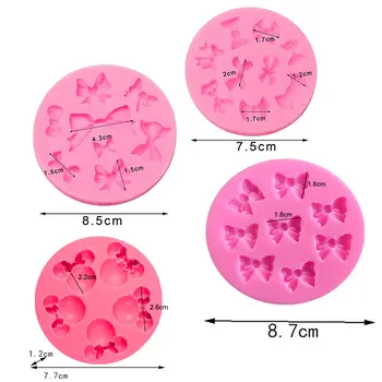 迷你蝴蝶結矽膠翻糖模具蝴蝶結糖果巧克力蛋糕棒棒糖配件蛋糕棒棒糖紙杯蛋糕裝飾工具廚房 10 最佳銷售 蛋糕棒棒糖 - №6