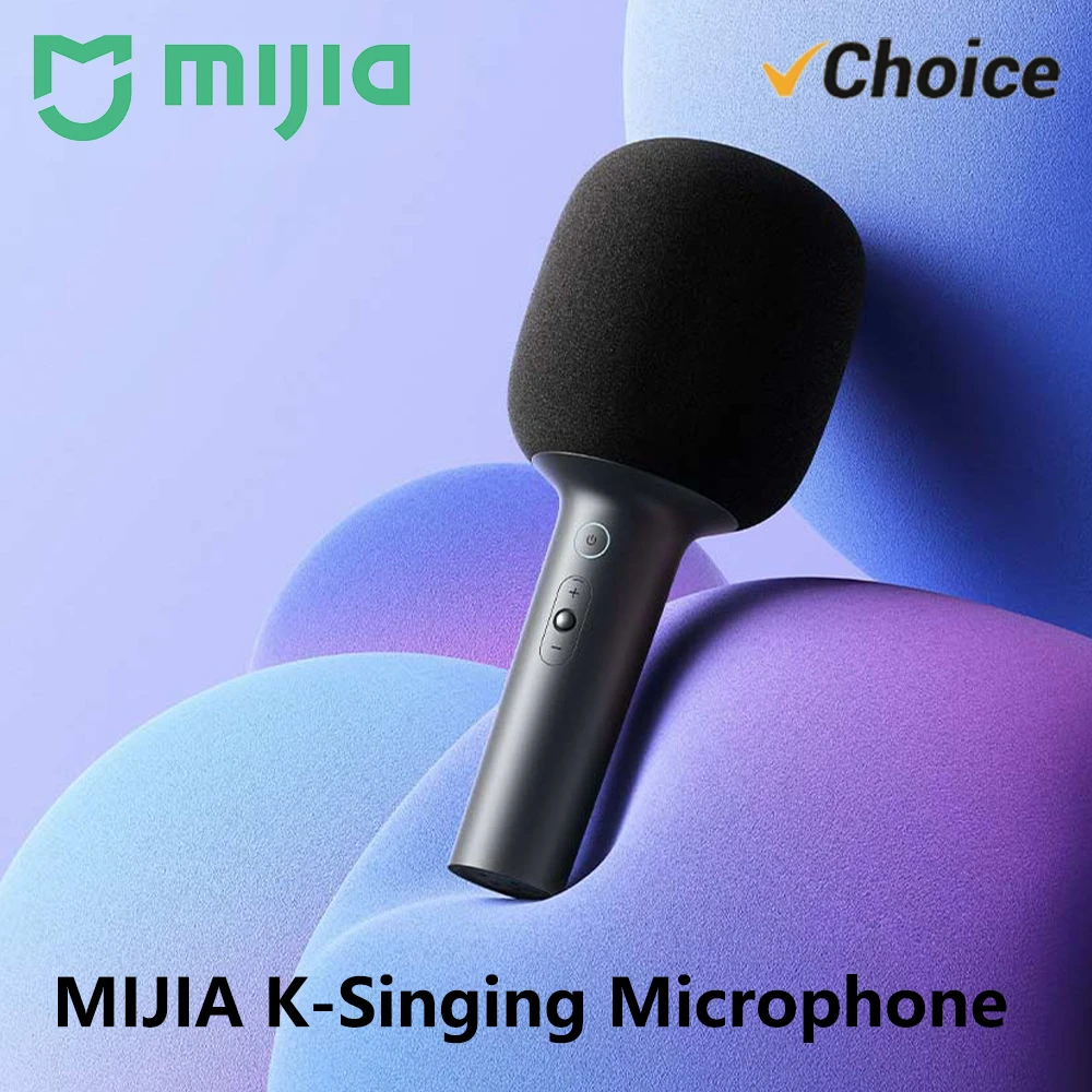 NEW MIJIA K-Song Microphone wireless bluetooth 5.1 DSP Noise Cancellation Stereo Sound Effect Double Duet with 9 Kinds Sound CN