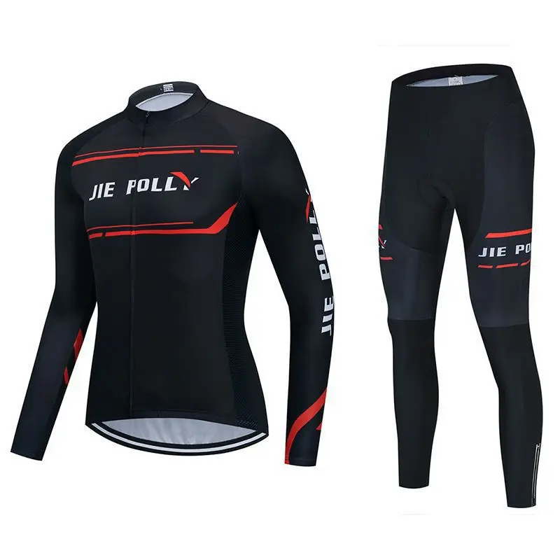 

Bicycle Clothing Long Sleeve Cycling Clothes Suit Man Set Jersey Pants Men's Shirt Leg Bib Automn Bicycles Summer Equipment Bike