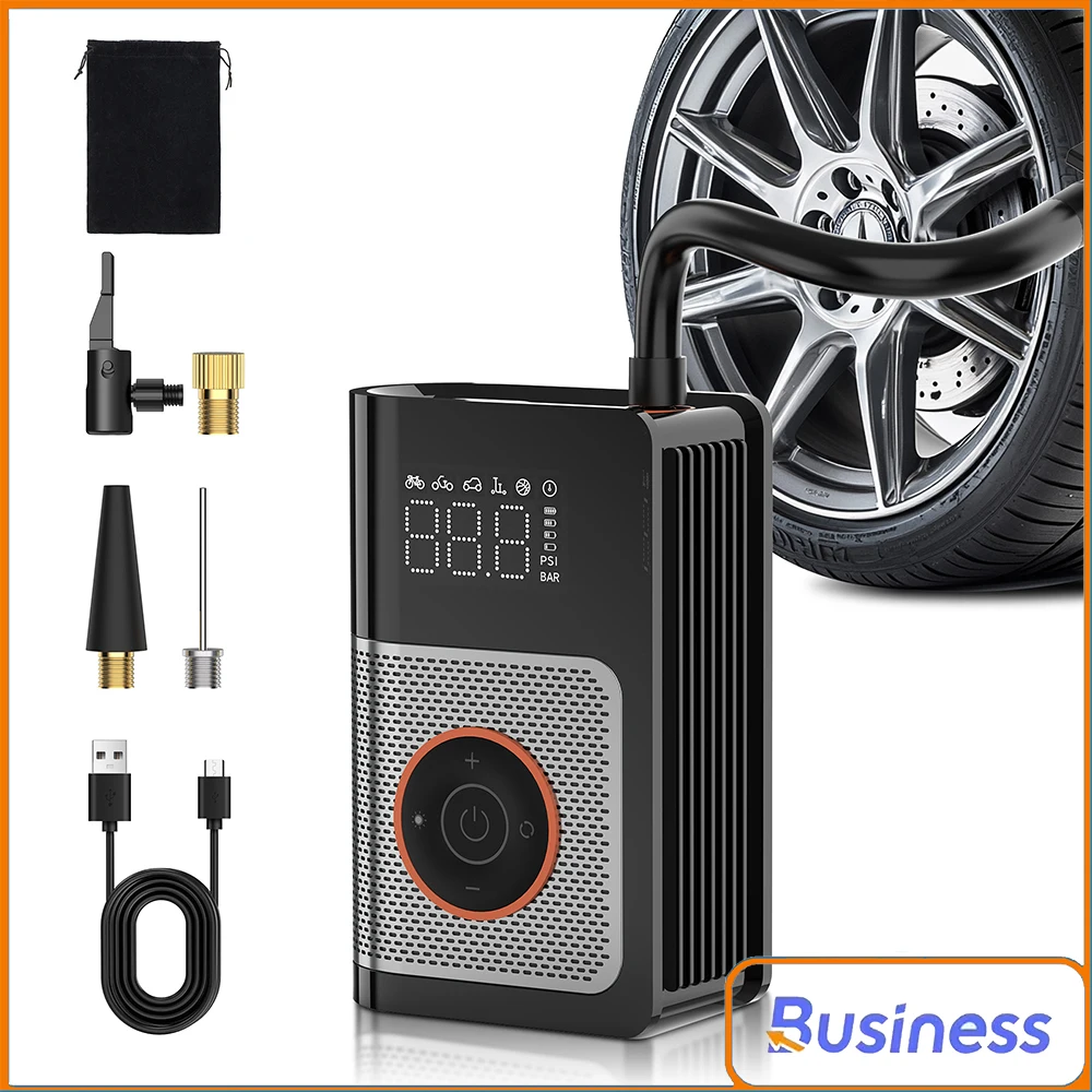 

Беспроводной автомобильный воздушный компрессор, электрический насос для накачивания шин, 4000Amh, 150PSI, воздушный насос для мотоцикла, велосипеда, лодки, автоматические шарики для шин