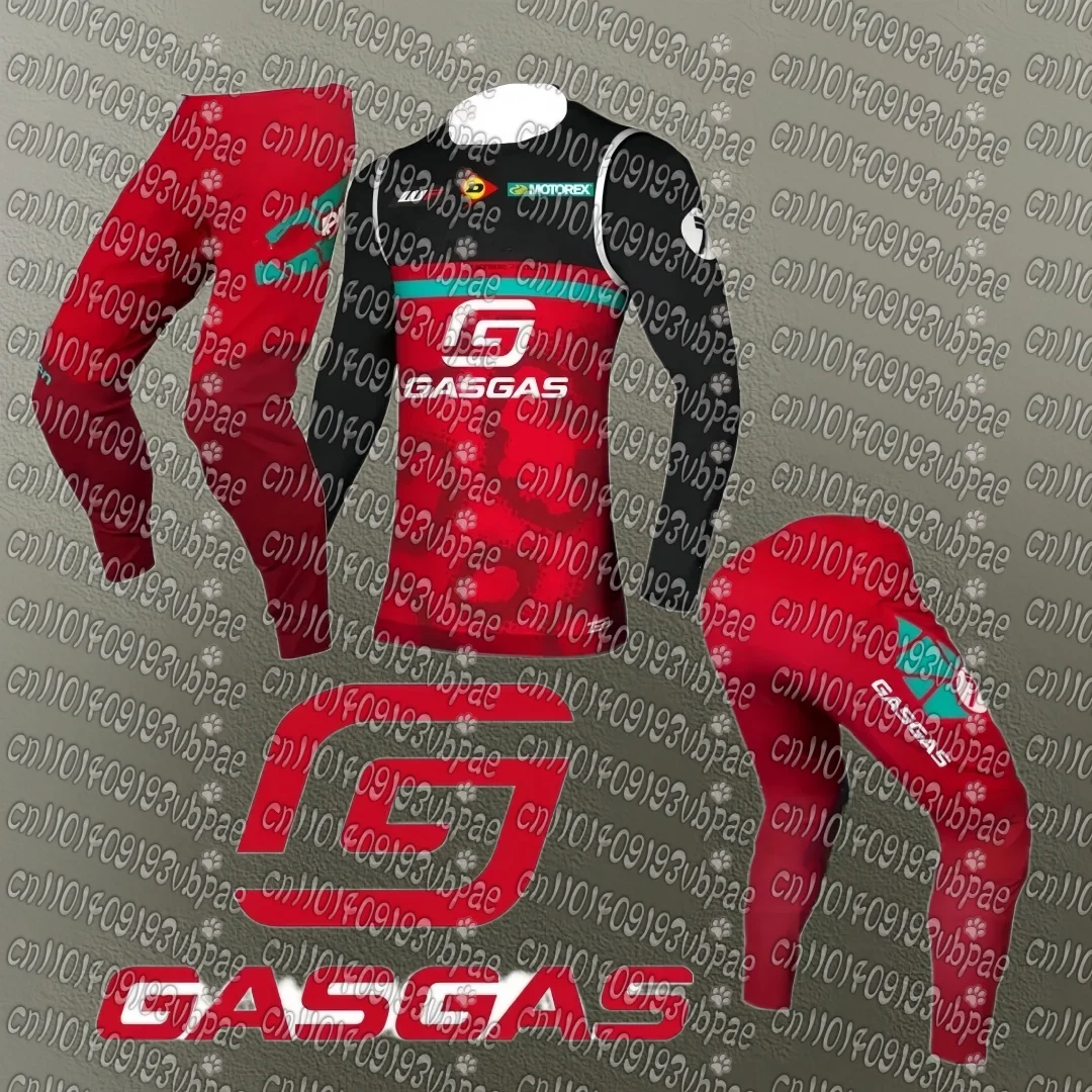 

Весенне-осенний популярный мотоциклетный внедорожный гоночный дышащий костюм, футболка с длинными рукавами и брюки для взрослых и детей