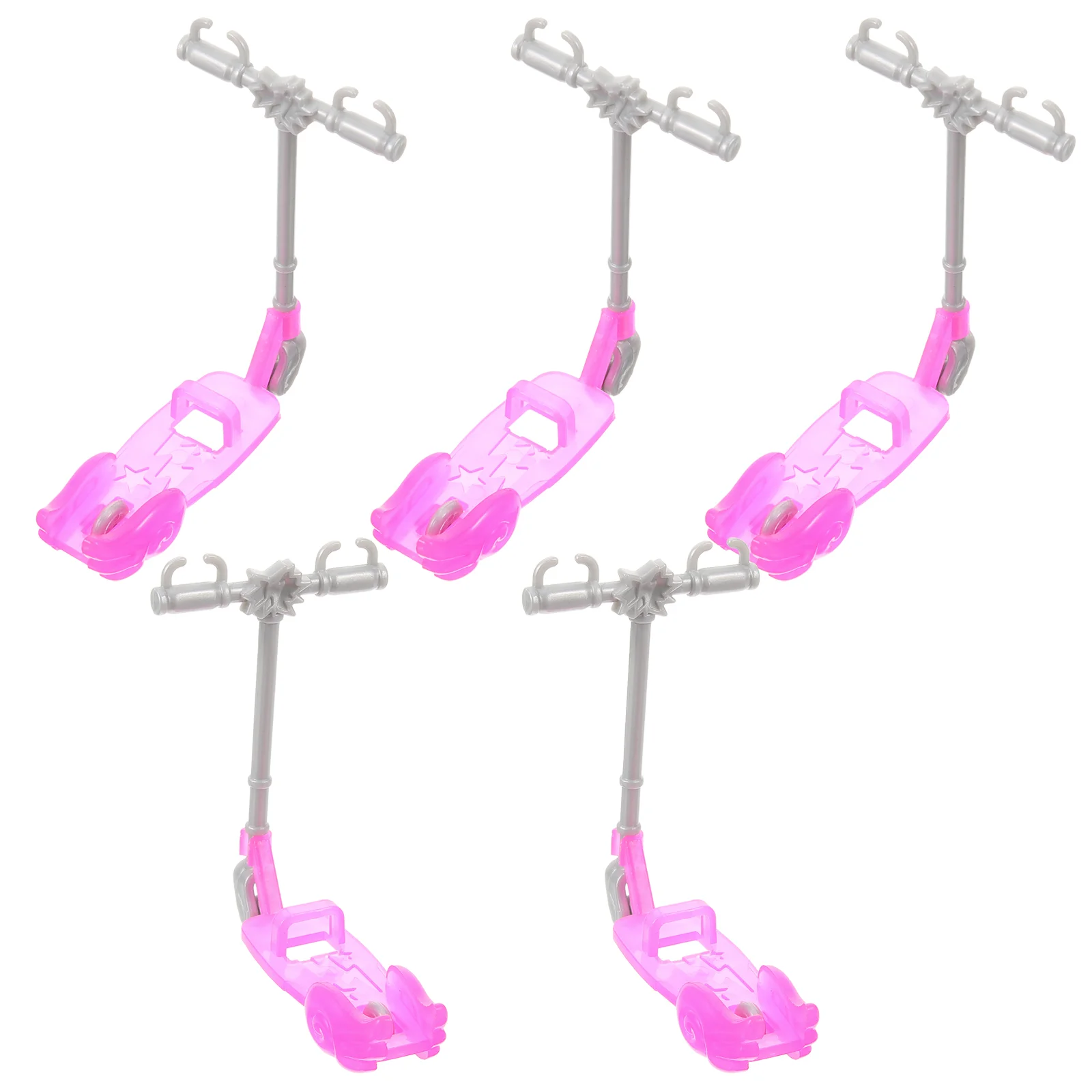 5 Pcs House Pulley Party Games Scooter Small Prop Toy for Dolls Movable Model Cute Adornment Play