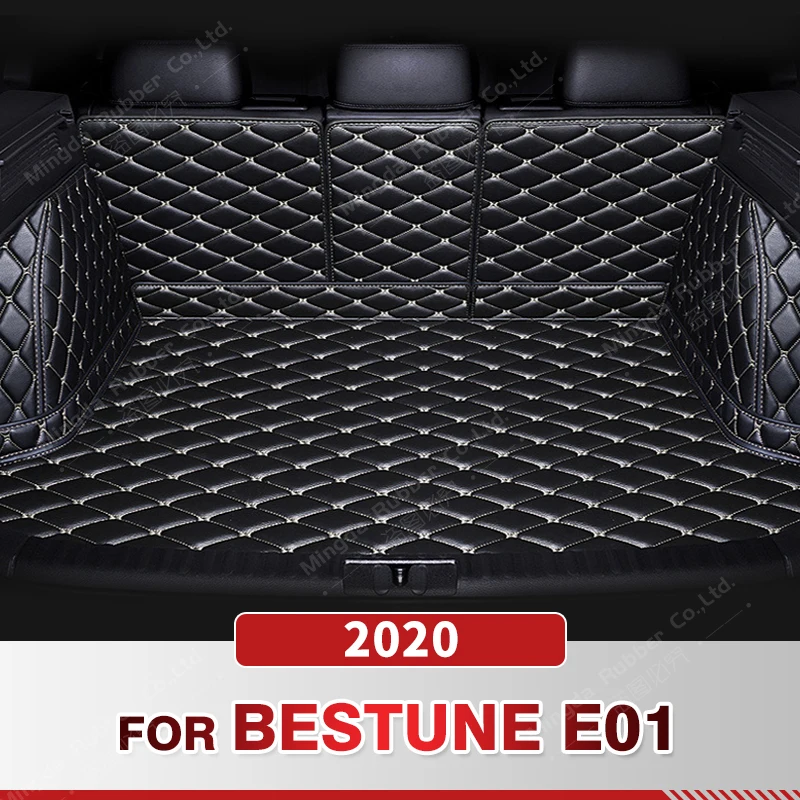 

Auto Full Coverage Trunk Mat For BESTUNE E01 2020 Leather Car Boot Cover Pad Cargo Liner Interior Protector Accessories