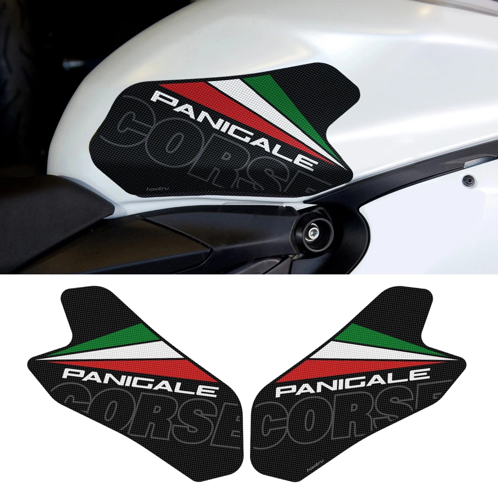 

For Ducati Panigale 899 959 1199 1299 V2 2015-2021 2022 Motorcycle non-skid side tank pad leather sticker
