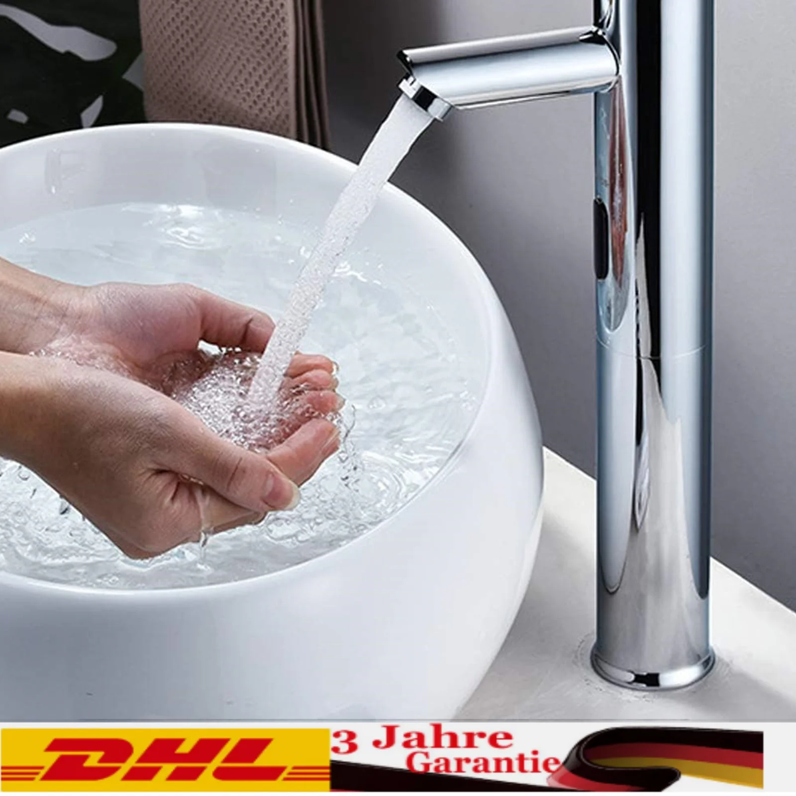 Sensor Washbasin Mixer Tap Bathroom Infrared Mixer Tap Automatic Tap Sensor Tap Infrared Sensor Tap Touchless Kitchen