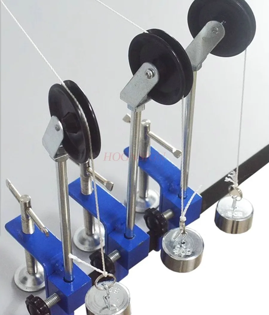 1set Teaching instrument for physical decomposition and synthesis of support rod fixed pulley and table edge clamp group