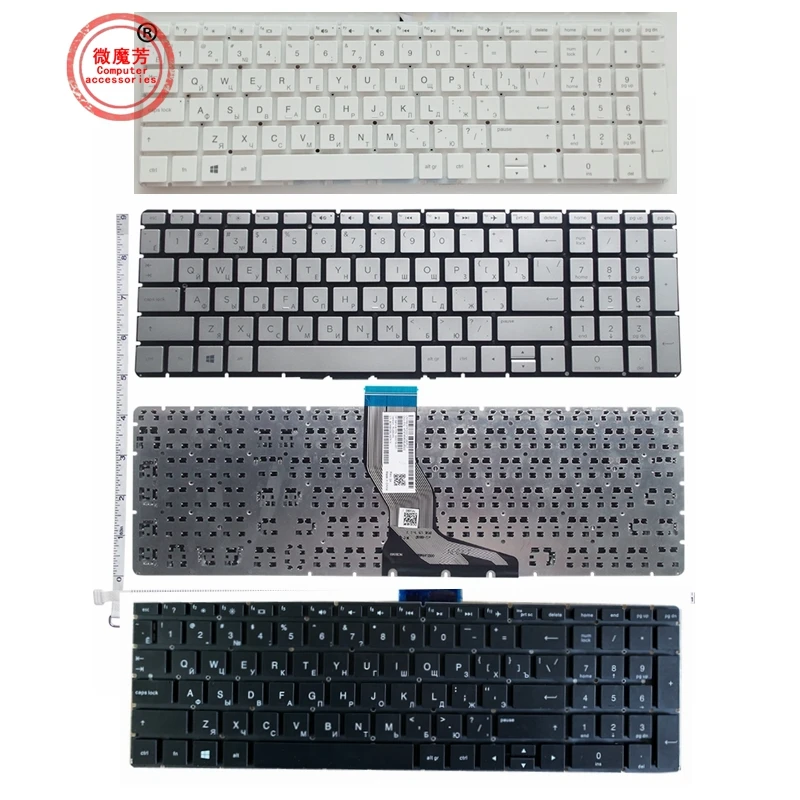 Rosyjska klawiatura do laptopa HP 15-BS 15-BW 15S-FQ 15S-DY 17-BS 15-DY 15-BP AK AR 250 255 G6 TPN-C129 925008 -001 PK 132043 A00 RU