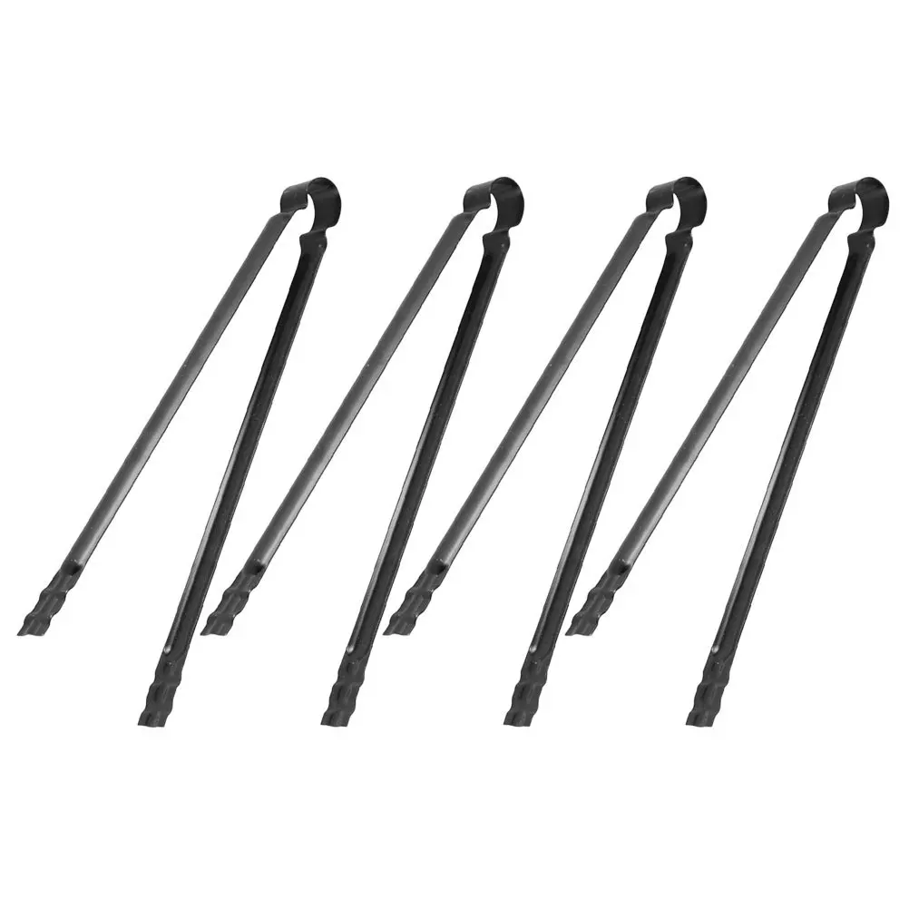

4Pcs Barbecue Charcoal Clip Lengthened Grabber Tool Reliable Gripping Fire Tongs Outdoor Camping Fireplace Accessories Heavy