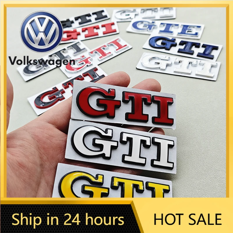 

Горячая новинка 2026: 3D металлическая эмблема GTI, буквы, значок на задний багажник автомобиля для Volkswagen VW Golf 4 5 6 7 7.5 MK4 MK5 MK6 MK7, наклейка GTI