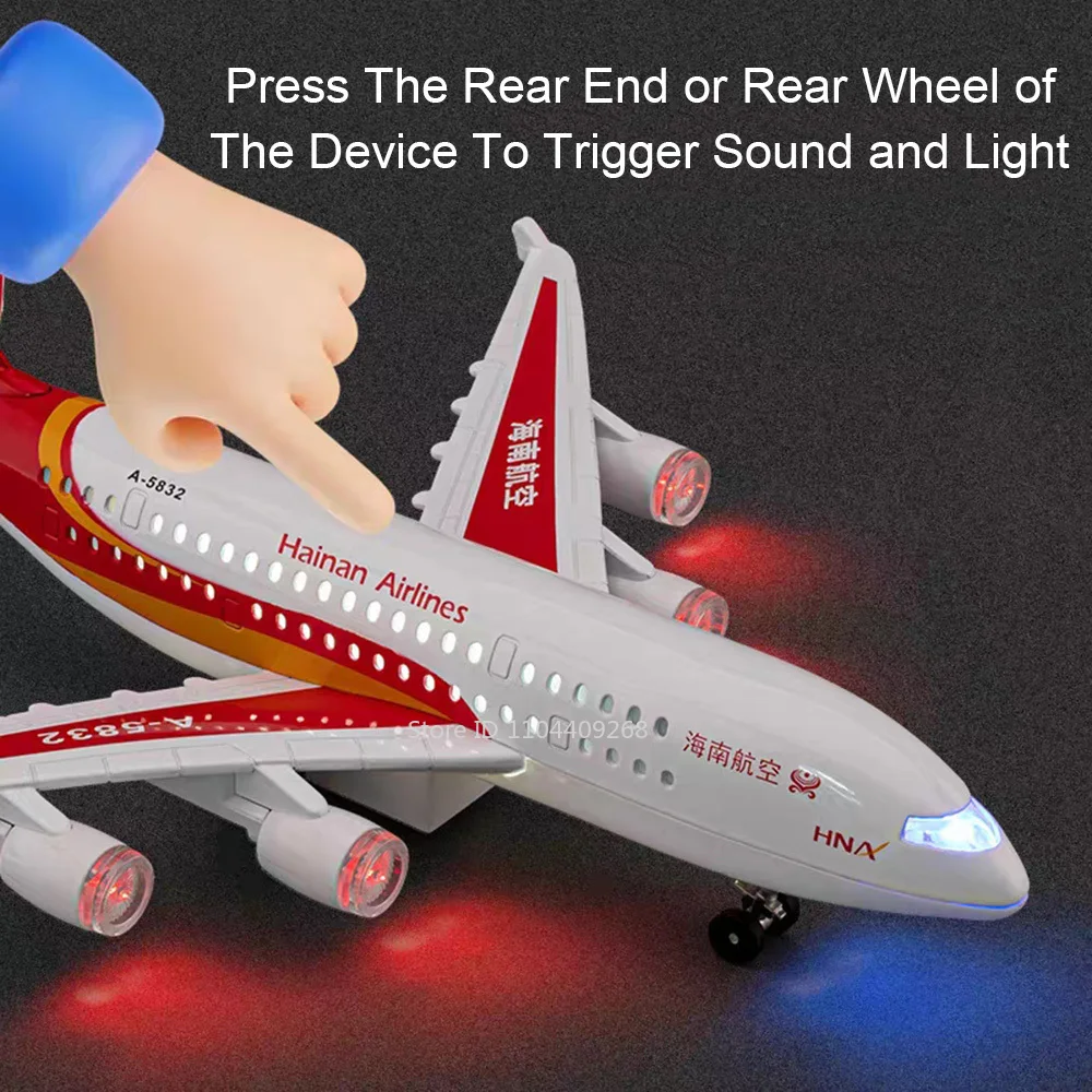 1:32 الصين الشرقية سيتشوان الخطوط الجوية لعبة مجسمة للطائرات موسيقى خفيفة التراجع طوي العجلات الأمامية نماذج طائرة هدايا الاطفال